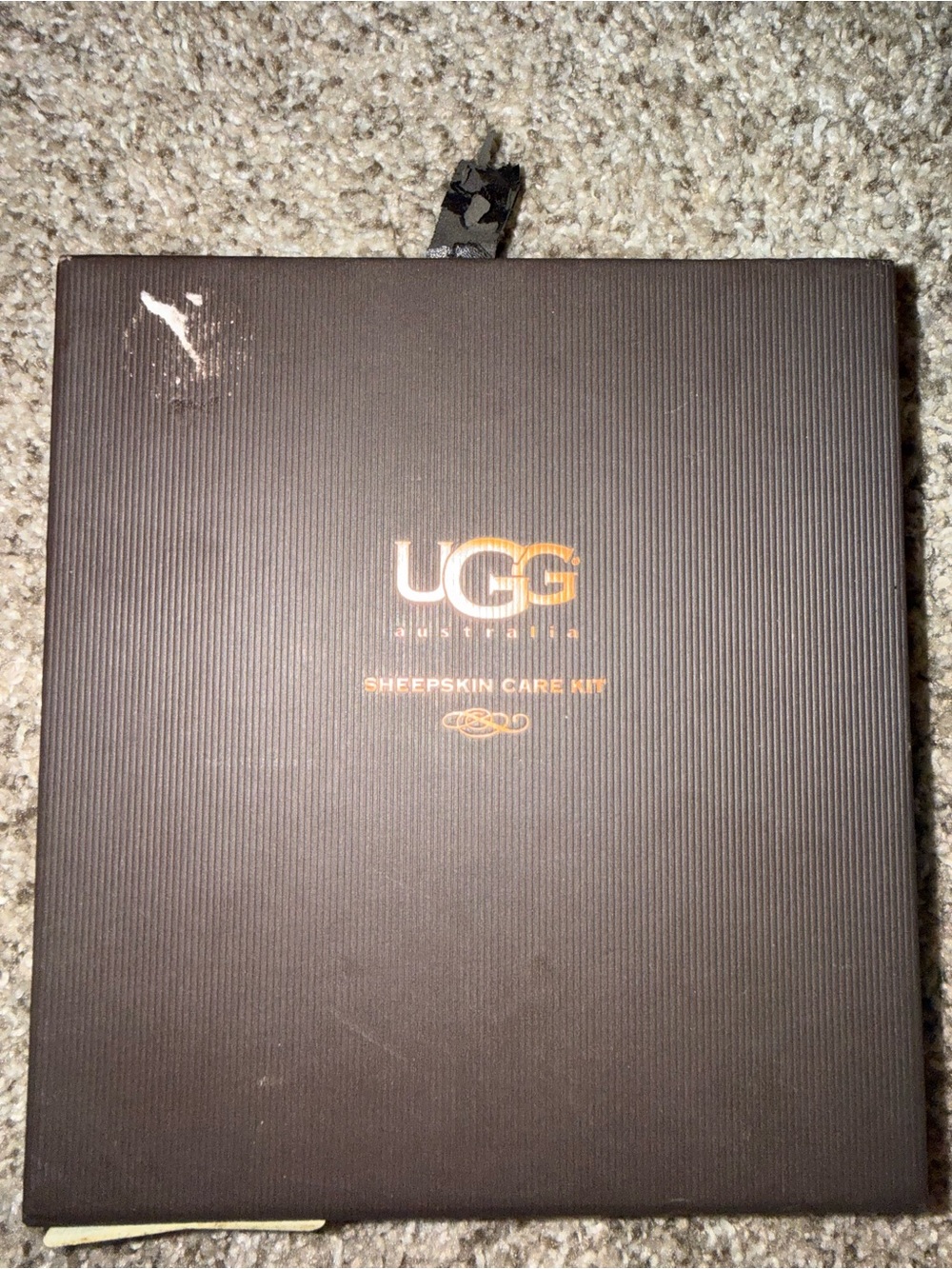 UGG Sheepskin Care Kit Box with Gold Logo